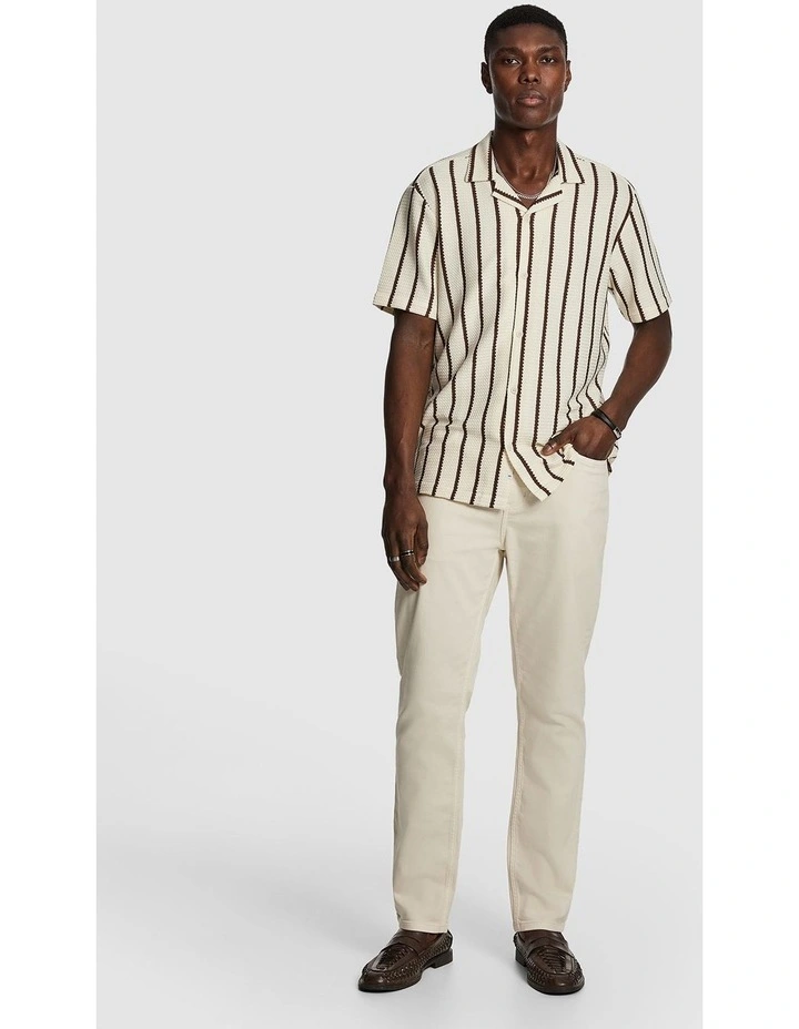 Hemes Stripe Shirt in Rust image 5