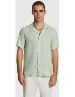 Harris Pure Linen Shirt in Mint
