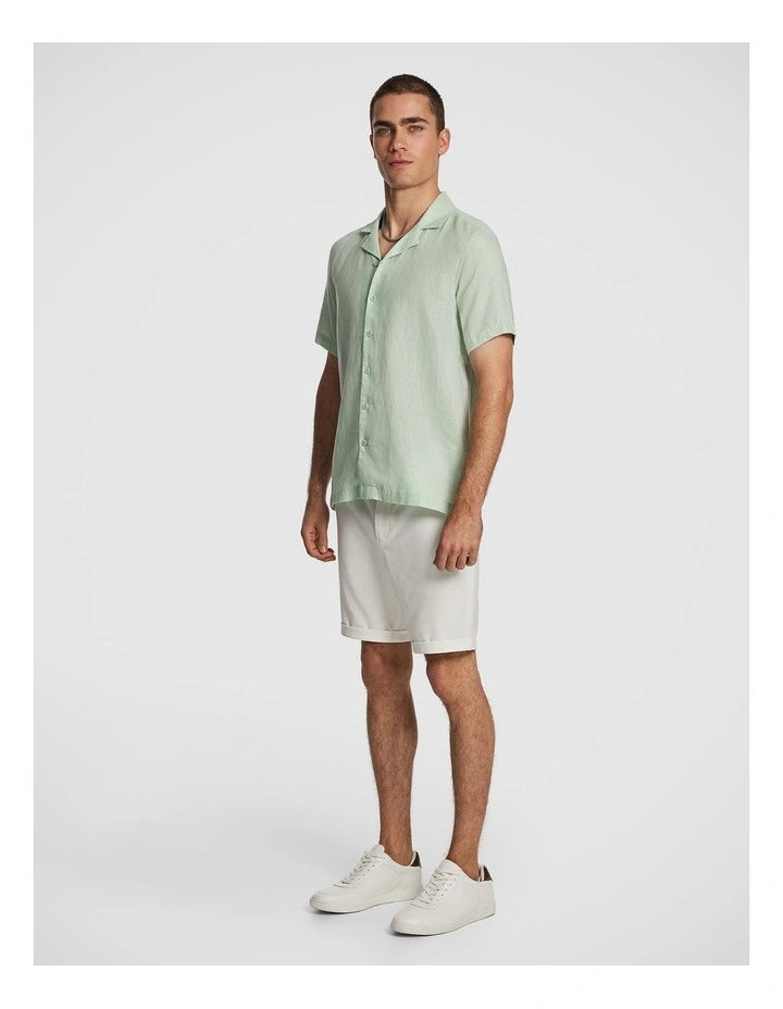 Harris Pure Linen Shirt in Mint image 4