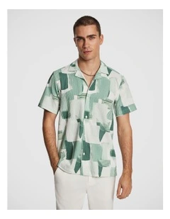 Wright Printed Shirt in Green