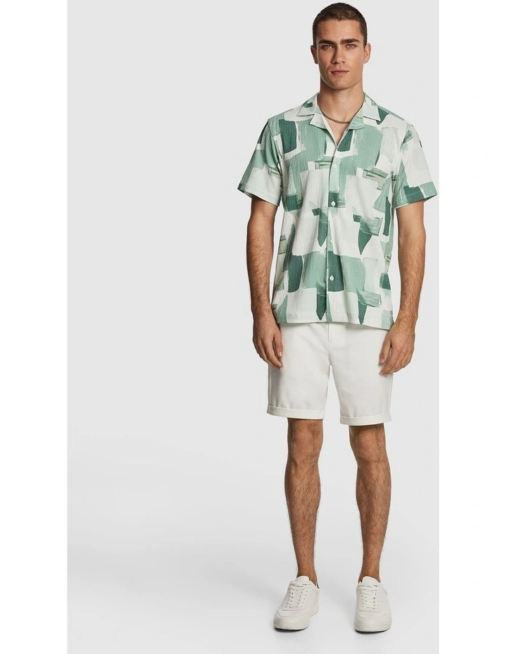 Wright Printed Shirt in Green image 5