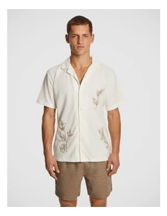Jasper Embroidered Shirt in White