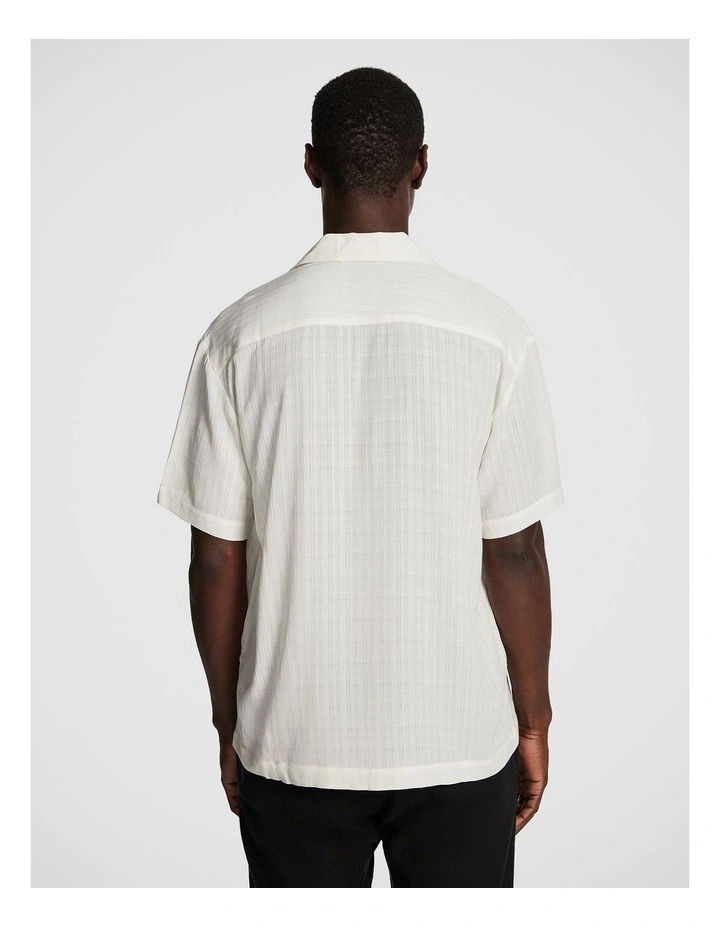 Howard Check Shirt in White image 2