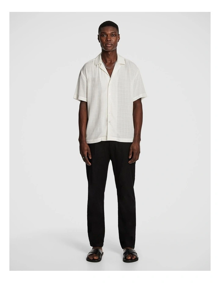 Howard Check Shirt in White image 5