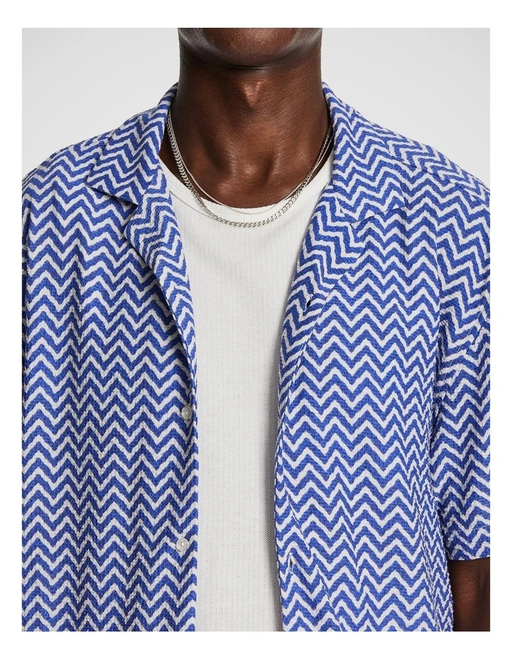 Ward Geo Shirt in Blue image 3