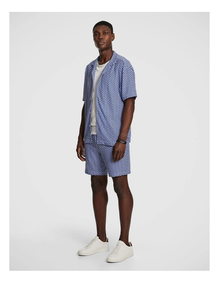 Ward Geo Shirt in Blue image 4