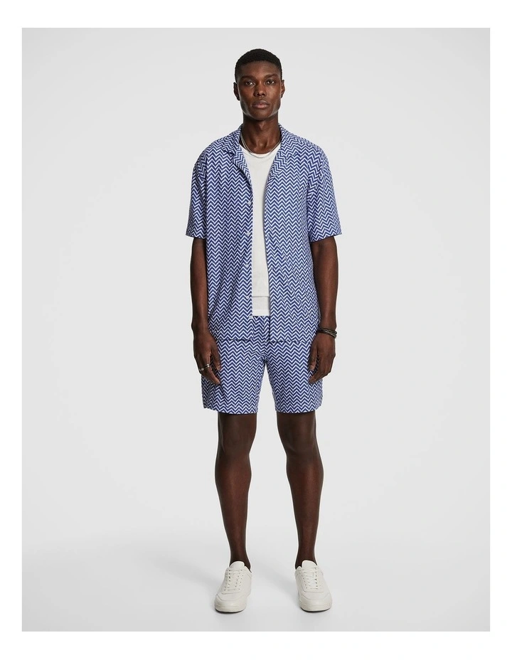 Ward Geo Shirt in Blue image 5