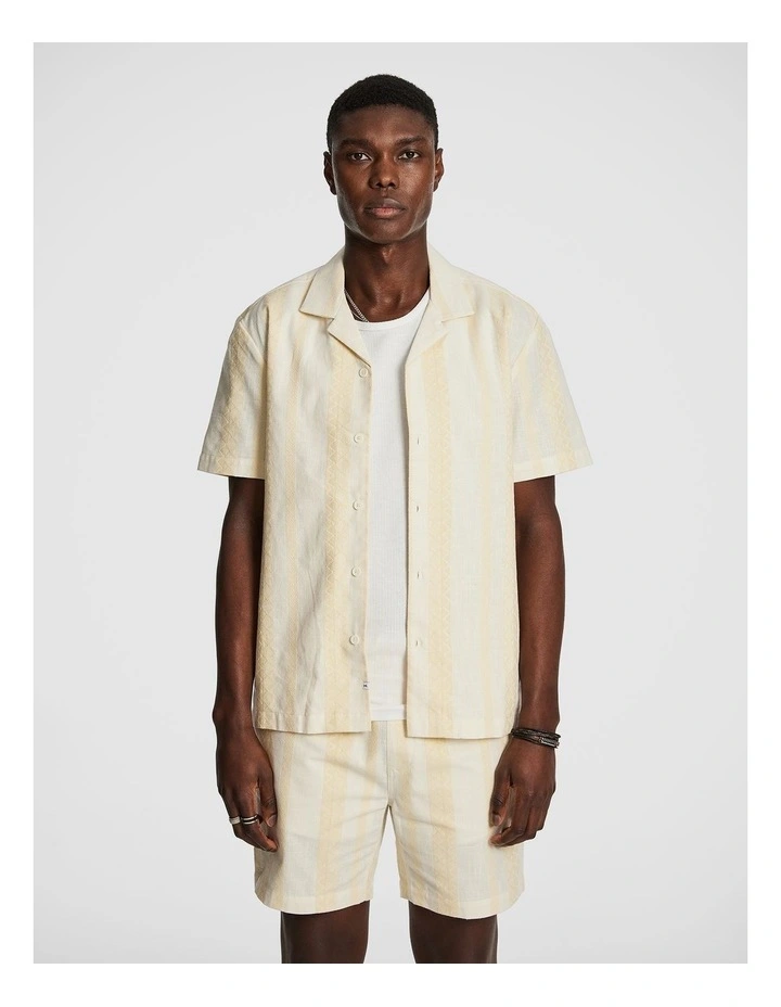 Sanders Stripe Shirt in Yellow image 1