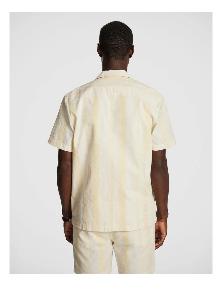Sanders Stripe Shirt in Yellow image 2