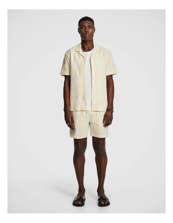 Sanders Stripe Shirt in Yellow image 5