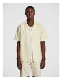 Solstice Embroidered Shirt in Yellow