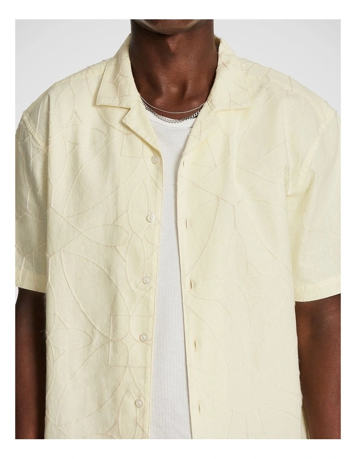 Solstice Embroidered Shirt in Yellow image 3