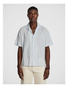 Leo Check Shirt in Blue