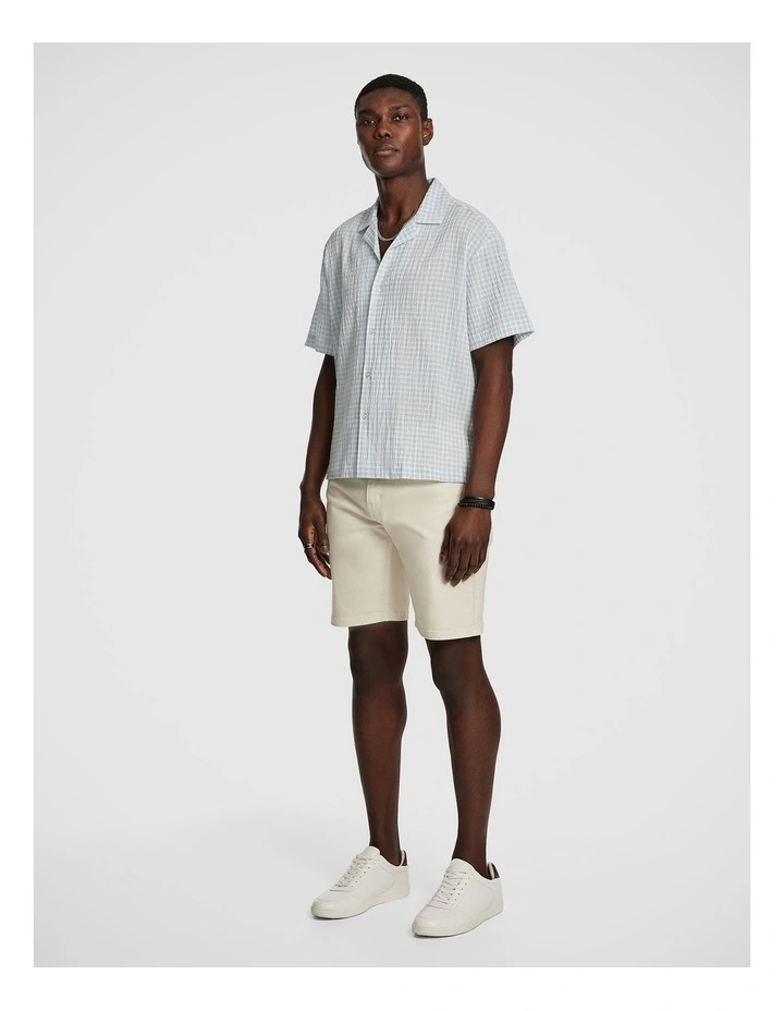 Leo Check Shirt in Blue image 4