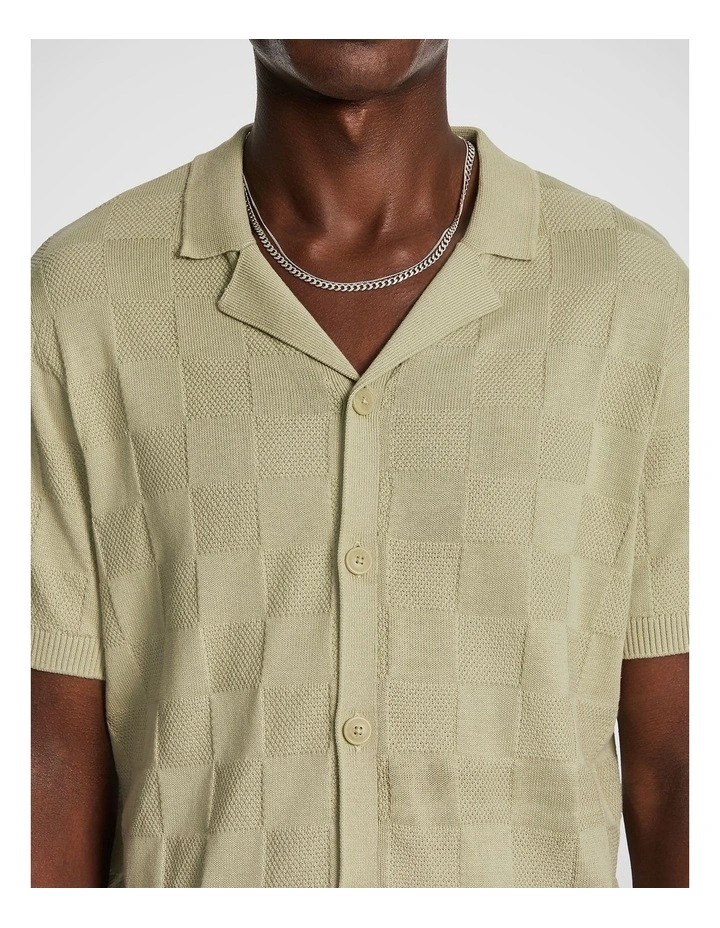 Edwards Knit Shirt in Green image 3