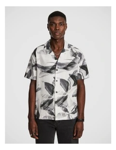 Foster Print Shirt in Black