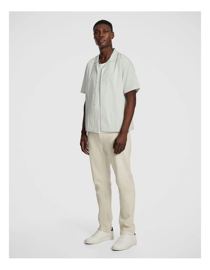 Brayden Stripe Shirt in White image 4