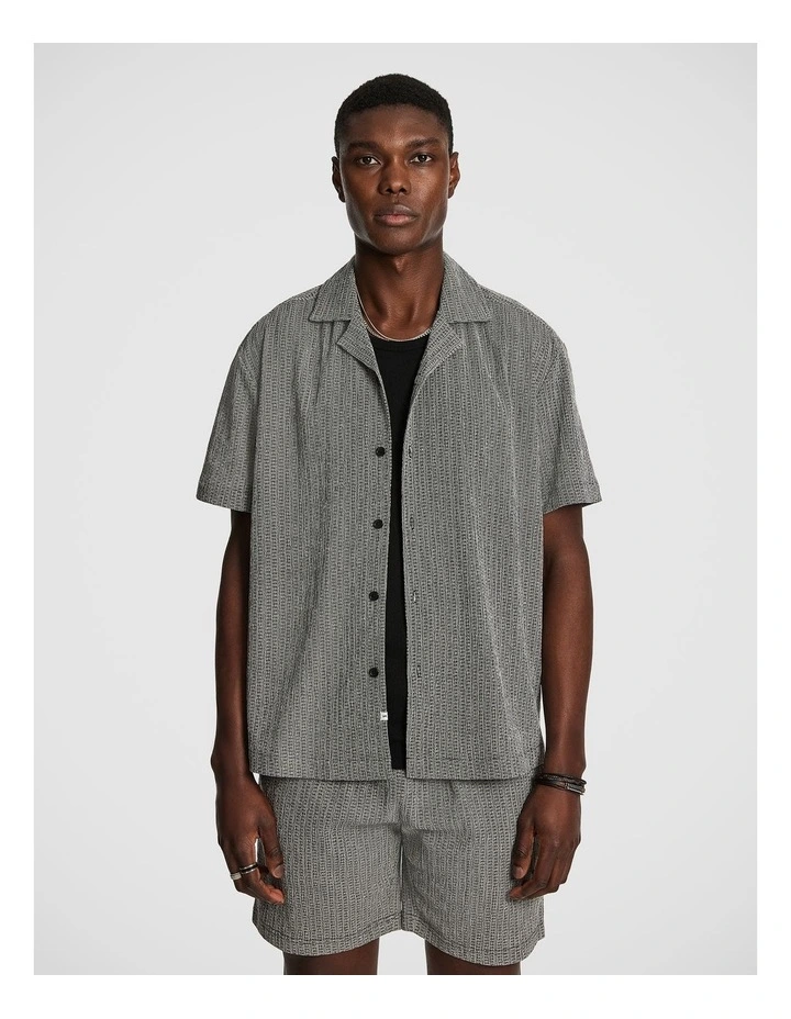 Mitch Jersey Shirt in Black image 1