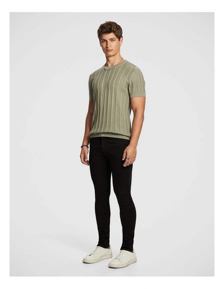 Anwar Knitted Tee in Sage image 4