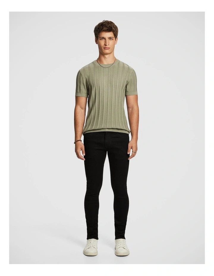 Anwar Knitted Tee in Sage image 5