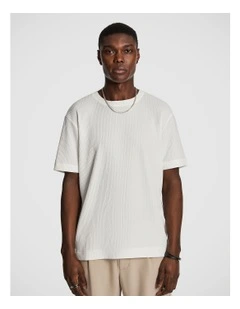 Eli Textured Tee in White