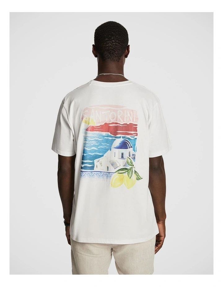 Salvatore Graphic Tee in White image 2
