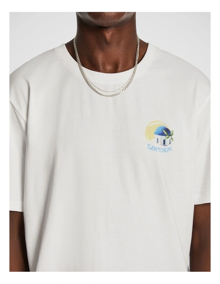 Salvatore Graphic Tee in White image 3