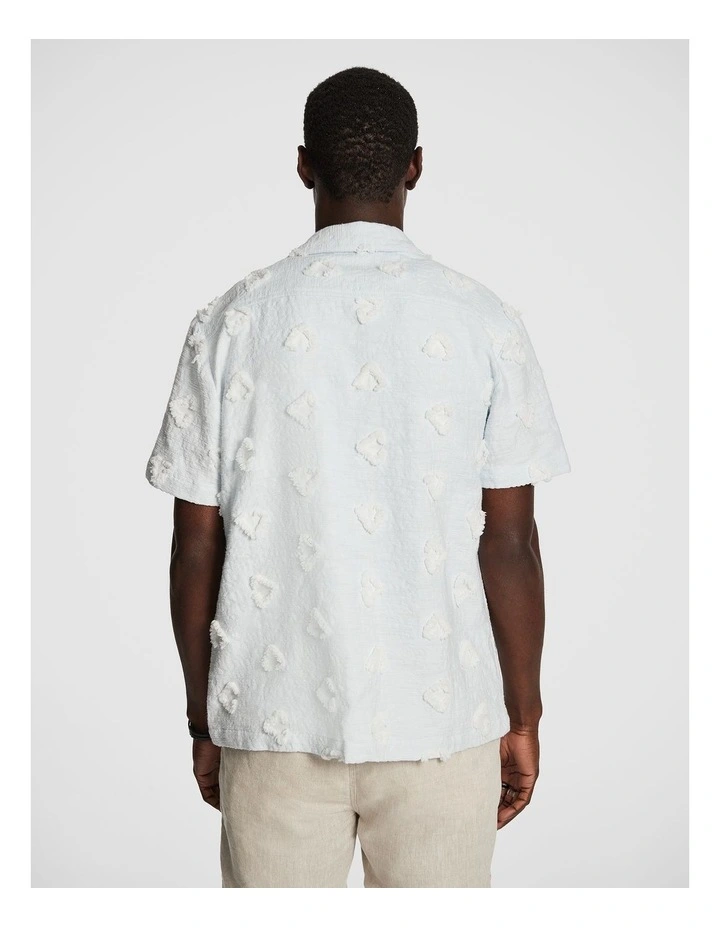 Ross Textured Shirt in Light Blue image 2
