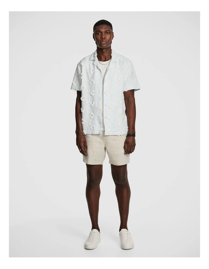 Ross Textured Shirt in Light Blue image 5