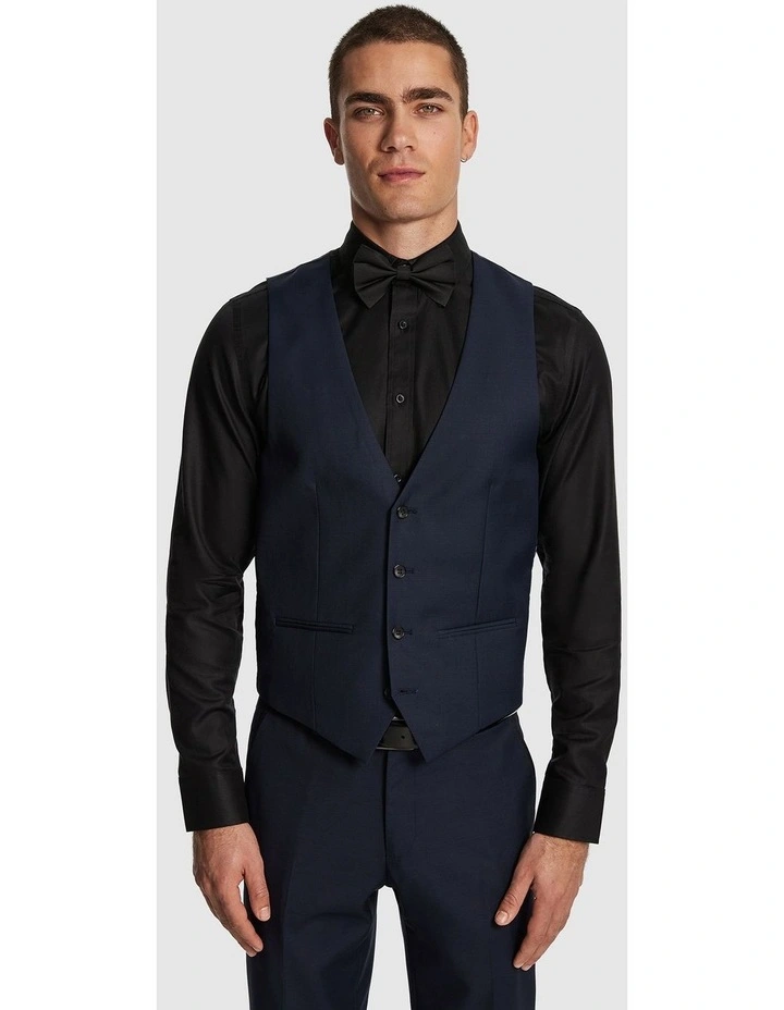 Casino Waistcoat in Navy image 1