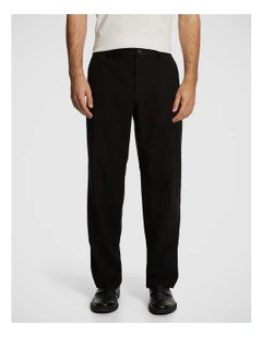 Trent Wide Chino Pant in Black