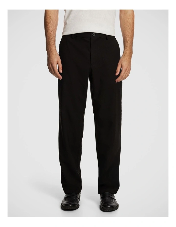 Trent Wide Chino Pant in Black image 1