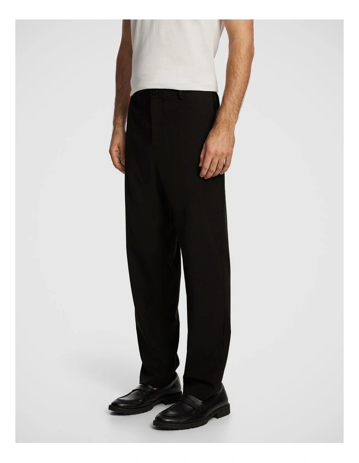 Trent Wide Chino Pant in Black image 4
