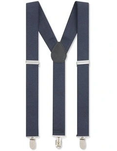 Herringbone Braces in Navy