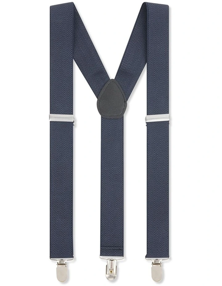 Herringbone Braces in Navy image 1