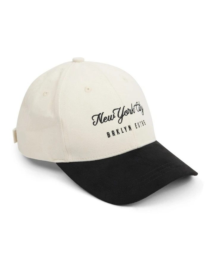 New York Baseball Cap in White image 1