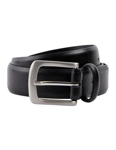 Aiden Textured Belt in Black