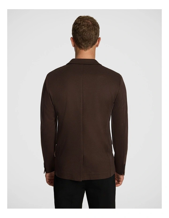 Dynamic Knit Blazer in Chocolate image 3