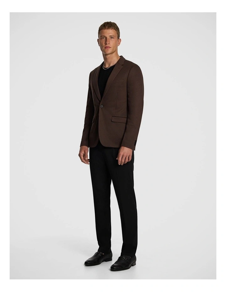 Dynamic Knit Blazer in Chocolate image 5