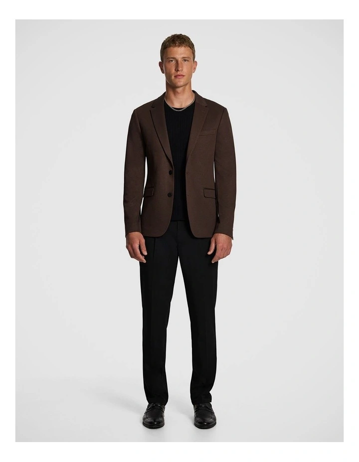 Dynamic Knit Blazer in Chocolate image 6