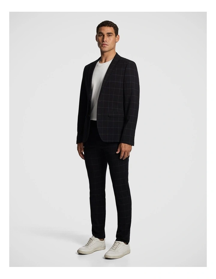 Loco Check Blazer in Black image 4