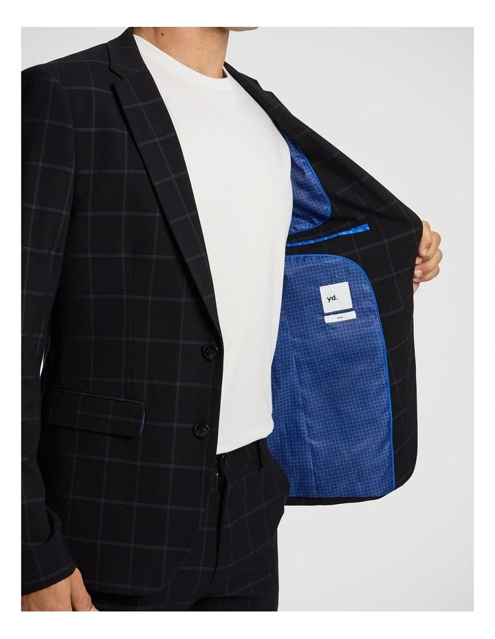 Loco Check Blazer in Black image 6