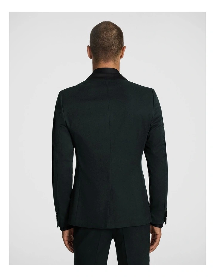 Shelby Slim Tuxedo Jacket in Forest image 3