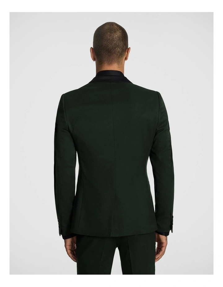 Shelby Slim Tuxedo Jacket in Forest image 3