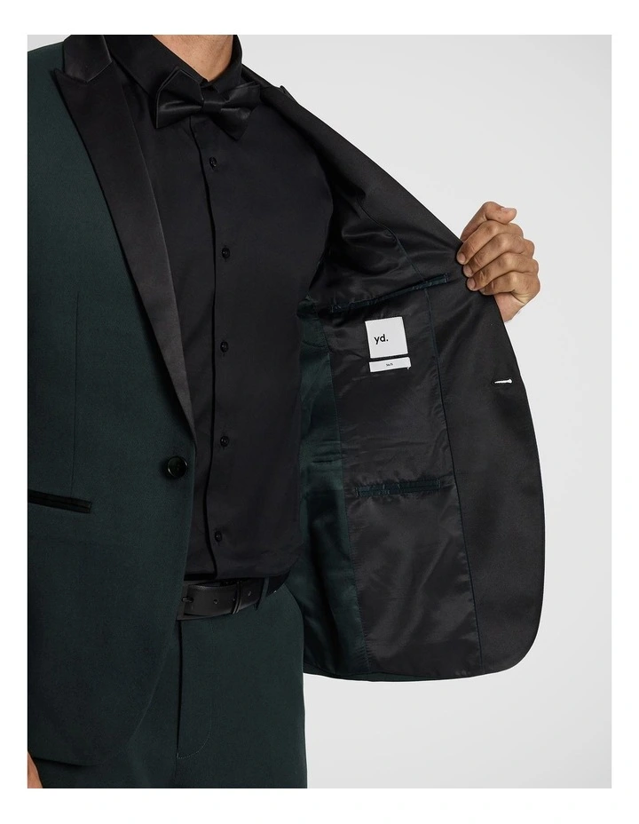 Shelby Slim Tuxedo Jacket in Forest image 6