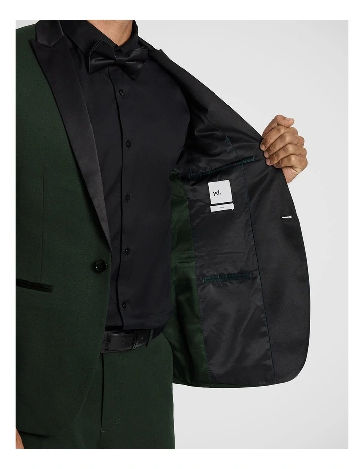 Shelby Slim Tuxedo Jacket in Forest image 6