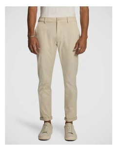 Danny Super Stretch Slim Chinos in Beige