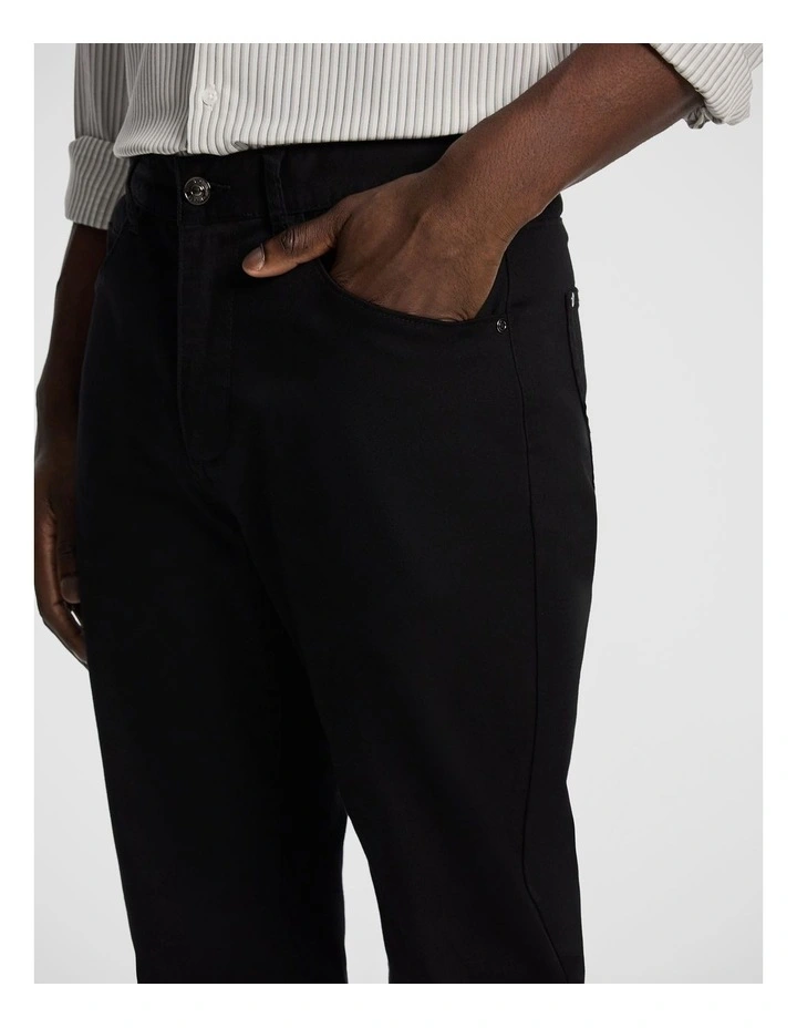 Bronson Straight Chino in Black image 3