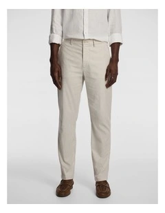 Huxley Linen Blend Chino in Cream