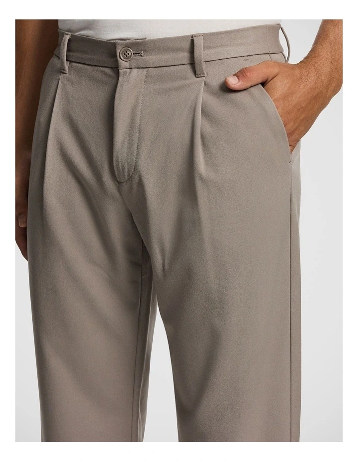 Lennox Wide Chino in Stone image 3
